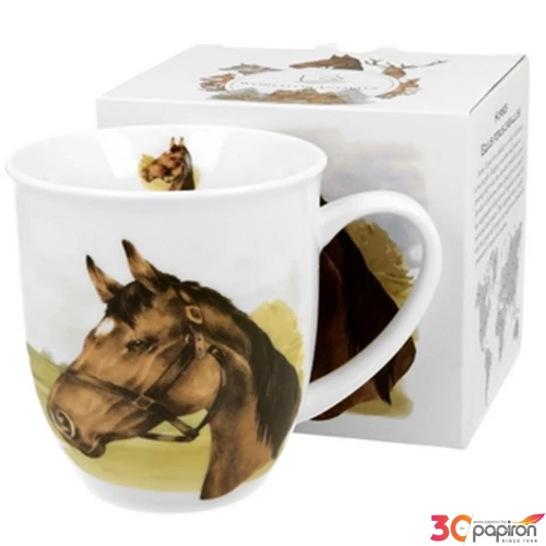 Bögre porcelán 400ml dobozban, Horse Portrait 