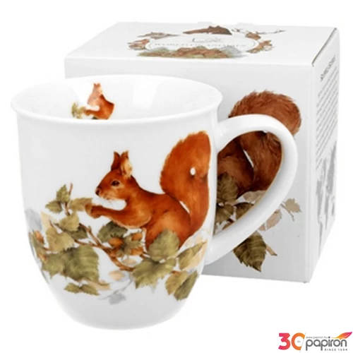Bögre porcelán 400ml dobozban, Squirrel 