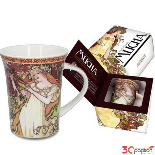 Bögre porcelán 400ml Mucha:Tavasz