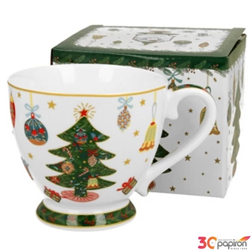 Bögre porcelán 430ml dobozban, Around Christmas Tree