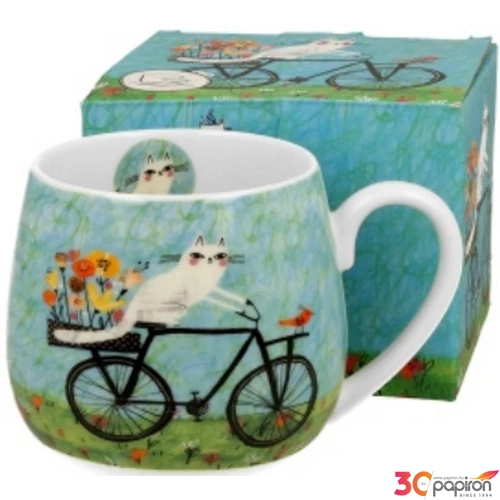 Bögre porcelán 430ml dobozban, Bicycle