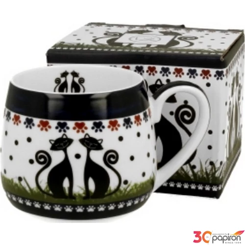Bögre porcelán 430ml dobozban, Indigo 1 
