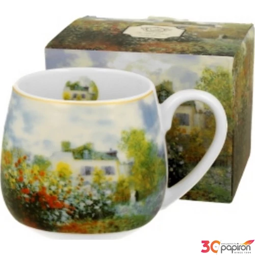 Bögre porcelán 430ml dobozban, Monet: Kert Argenteuilban 