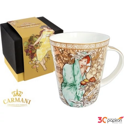 Bögre porcelán 450ml Mucha: Tél 