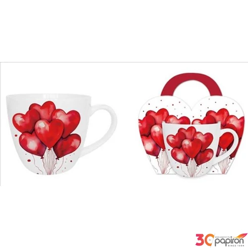 Bögre porcelán 460 ml Balloons 1 díszcsomagolásban 