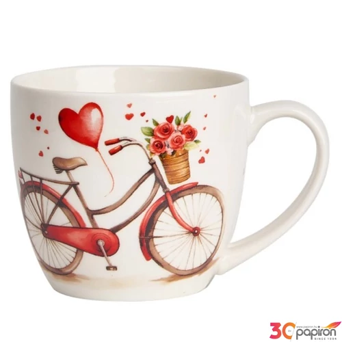 Bögre porcelán 460ml Bike díszcsomagolásban
