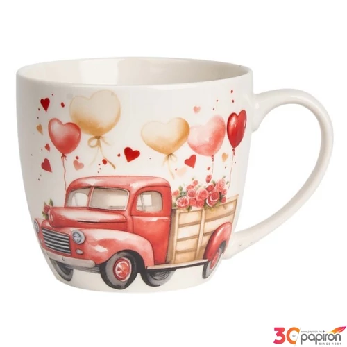 Bögre porcelán 460ml Car díszcsomagolásban