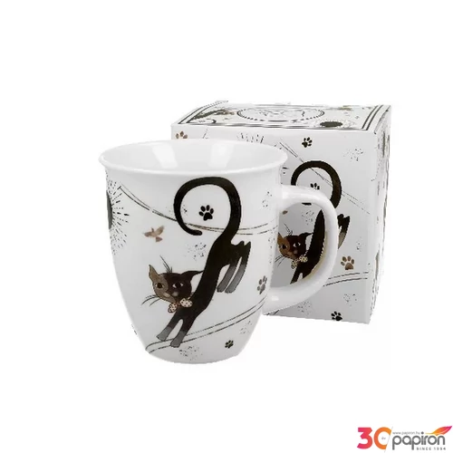 Bögre porcelán 650ml cicás