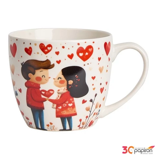 Bögre porcelán 460ml Couple díszcsomagolásban