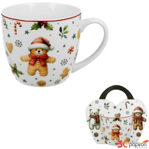 Bögre porcelán 460ml díszcsomagolásban, Christmas Cuties 