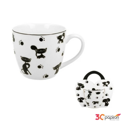 Bögre Porcelán 4,6dl Koty Czarne dobozban