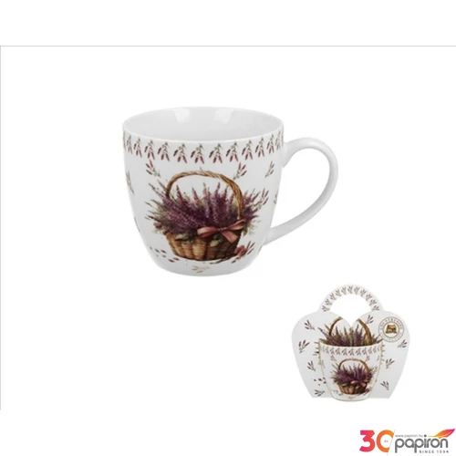 Bögre Porcelán 4,6dl Lavender dobozban