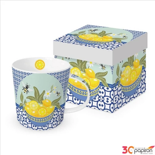Bögre Porcelán 4dl Malaga dobozban
