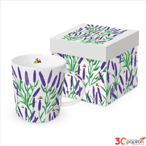 Bögre Porcelán 4dl Tracey's Lavendula dobozban
