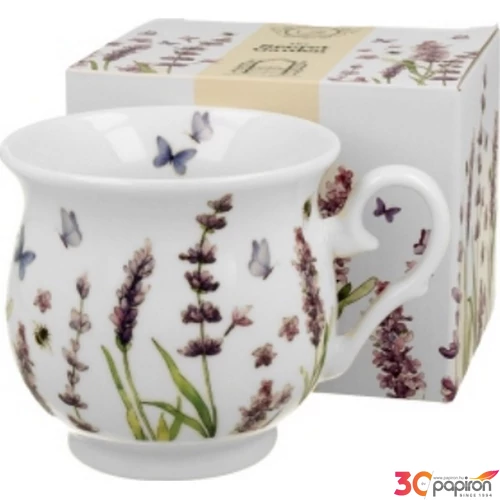 Bögre porcelán 500ml dobozban, Classic Lavender 