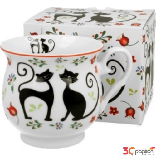 Bögre porcelán 500ml dobozban, Koty Etno 