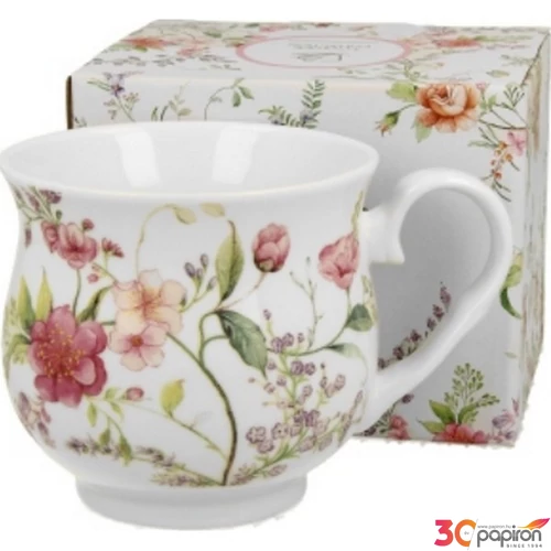 Bögre porcelán 530ml dobozban, Indira 