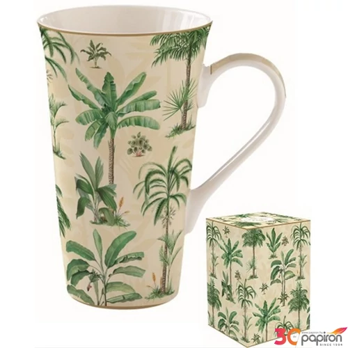 Bögre porcelán 600ml dobozban, Oasis