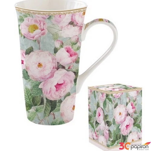 Bögre Porcelán 6dl Roses in Bloom dobozban