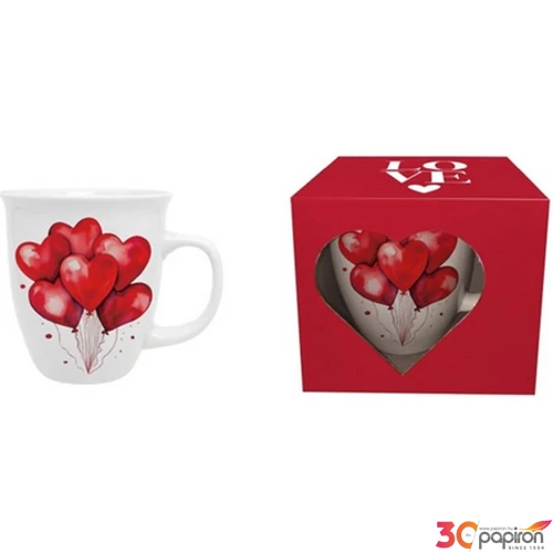 Bögre porcelán 650ml dobozban, Balloons 1 