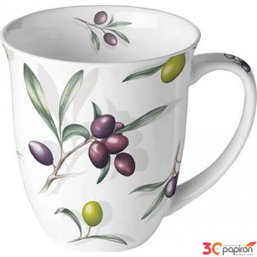 Bögre porcelán Ambiante Delicious olives 4dl porcelánbögre