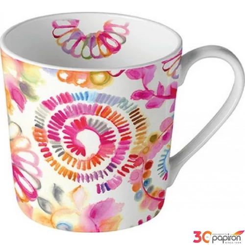 Bögre porcelán Ambiante Fantasy Circles 3dl porcelánbögre