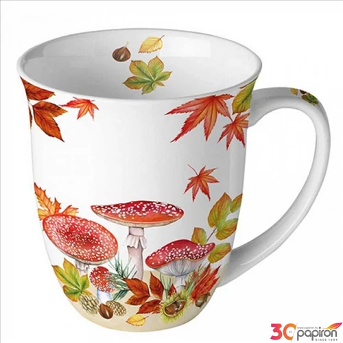 Bögre porcelán Ambiante Fly agaric group 4dl porcelánbögre