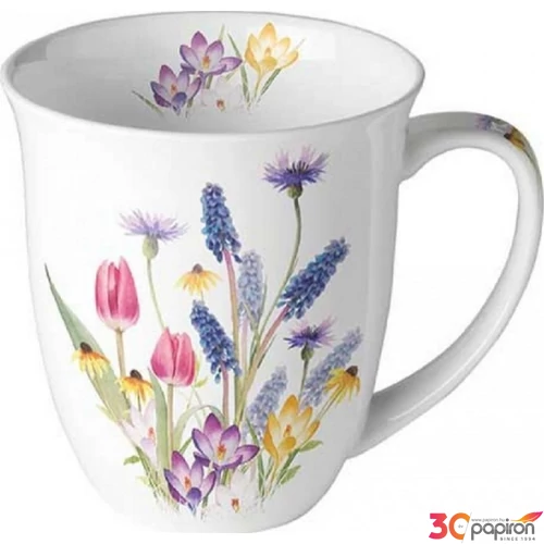 Bögre porcelán Ambiante Hello spring 4dl porcelánbögre