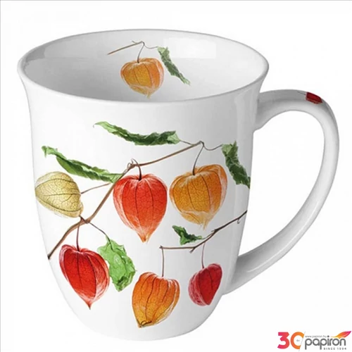 Bögre porcelán Ambiante Lampion flower 4dl porcelánbögre