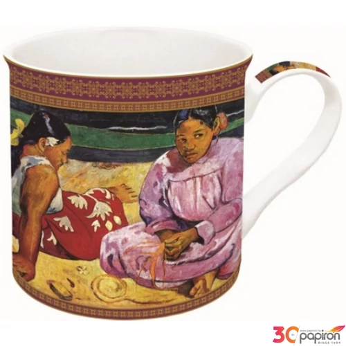 Bögre Porcelán 3dl Gauguin: Tahiti nők a parton dobozban