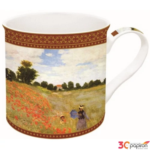Bögre porcelán 3dl Monet:Pipacsmező dobozban
