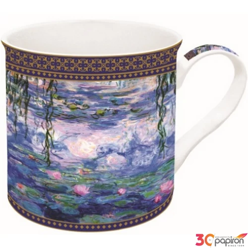 Bögre porcelán 3dl Monet:Vizililiom dobozban