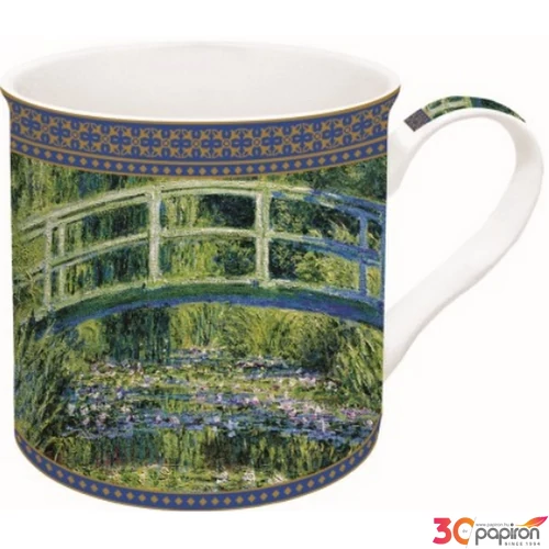 Bögre Porcelán 3dl Monet:Vízililiom és Japán híd dobozban