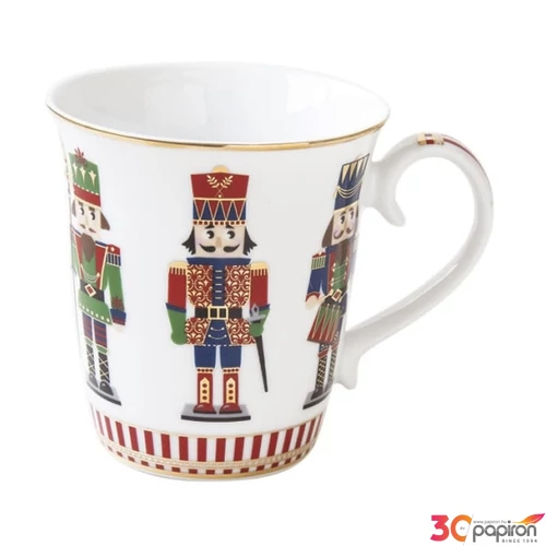 Bögre Porcelán karácsonyi 2,7dl Nutcracker dobozban