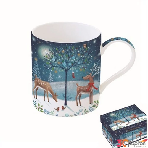 Bögre Porcelán karácsonyi 3,5dl With Love at Christmas dobozban