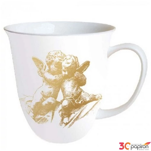 Bögre porcelán Ambiante Classic Angels Godl 4dl porcelánbögre