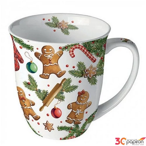 Bögre porcelán Ambiante Gingerbread cookies 4dl porcelánbögre