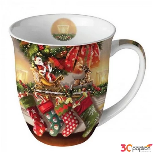 Bögre porcelán Ambiante Hanging stocking 4dl porcelánbögre