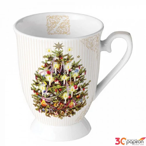 Bögre porcelán Ambiante X-mas Tree 2,5dl porcelánbögre