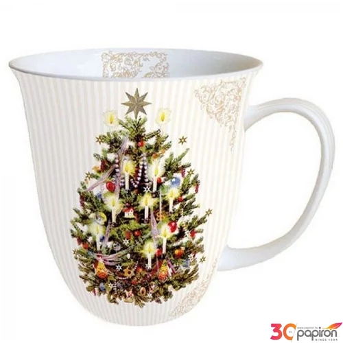 Bögre porcelán Ambiante X-mas Tree 4dl porcelánbögre