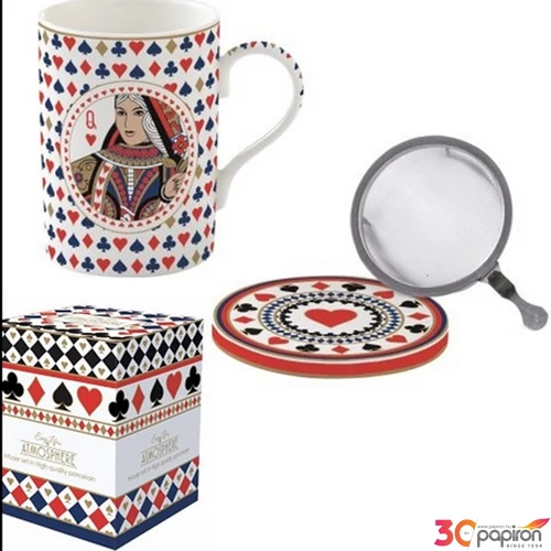 Bögre Porcelán 3,5dl Atmosphere Casino Royale dobozban