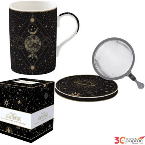 Bögre porcelán 3,5dl Atmosphere Celestial dobozban