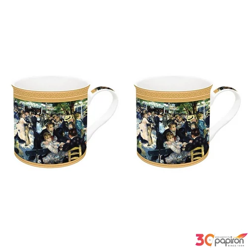 Bögre szett Porcelán 3dl Renoir: Bál a Le moulin de la Galett 2db-os dobozban