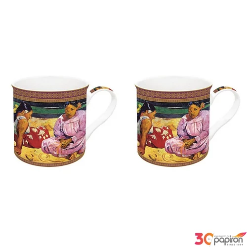 Bögre szett Porcelán 3dl Gauguin: Tahiti nők a parton 2db-os dobozban