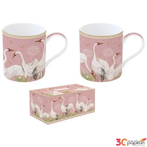 Bögre szett Porcelán 3,5dl Dancing Herons 2db-os dobozban