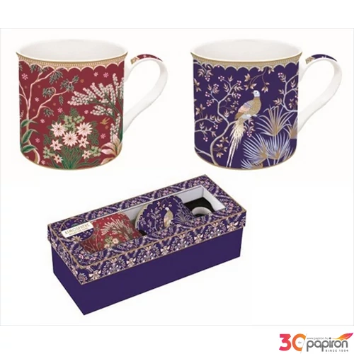 Bögreszett porcelán 3dl Atmosphere, Electic Chic 2db-os dobozban