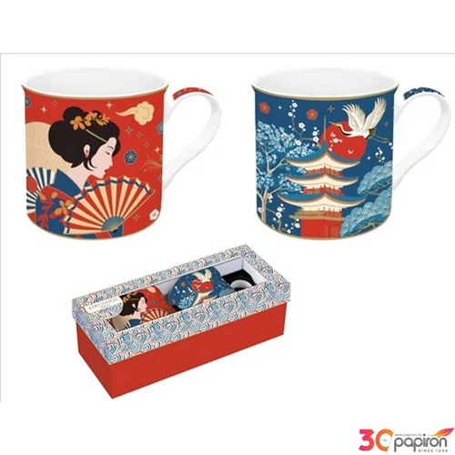 Bögreszett porcelán 3dl Atmosphere, Tokyo 2db-os dobozban