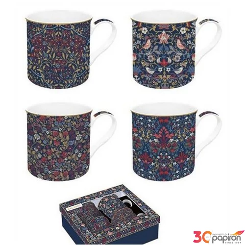 Bögre szett Porcelán 3dl Atmosphere Egyptology 4db-os dobozban
