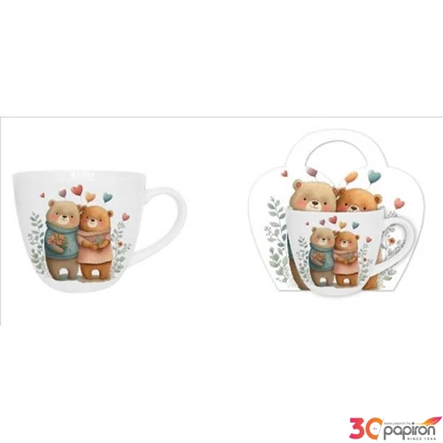 Bögre szett porcelán Bears 2díszcsomagolásban  460ml 
