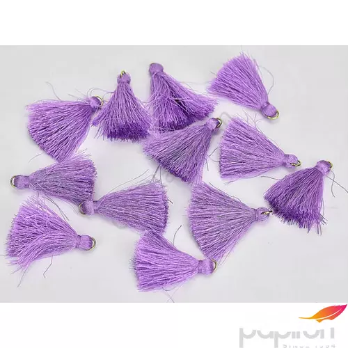 Bojt textil egyszínű fényes lila (12db/csomag) [5998997713964]